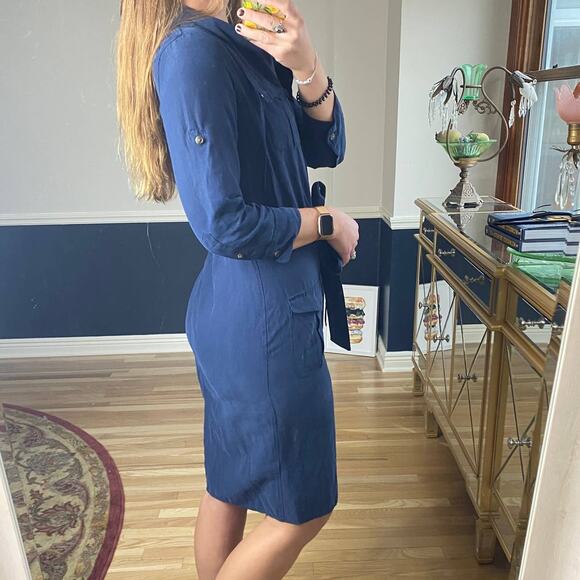 Ralph Lauren Exclusive Orlena Belted workshirt dress size 6 - Picture 3 of 11